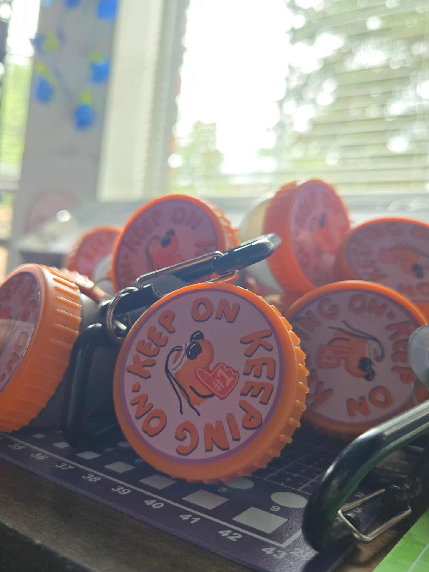 Exercise Supplement Keychain