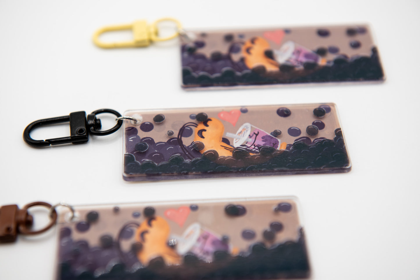 Boba Shrimp Acrylic Keychain